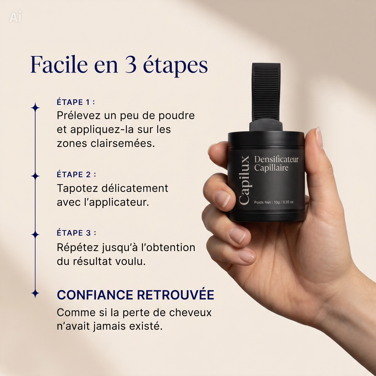 Fibres capillaires haute densité
